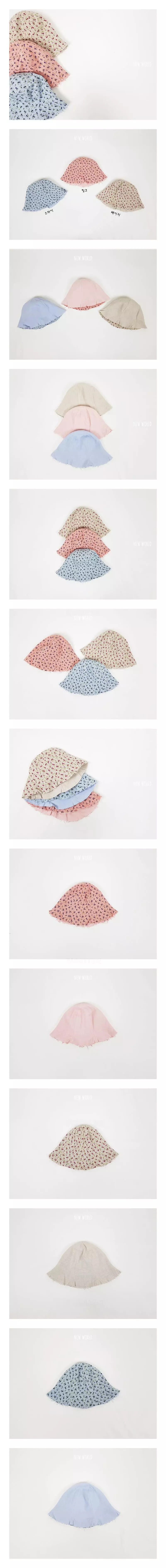 New World - Korean Children Fashion - #childofig - Flower Reversible Bucket Hat