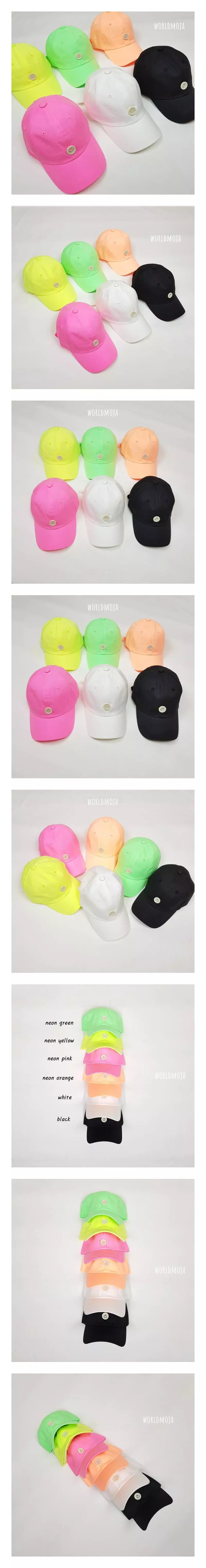 New World - Korean Children Fashion - #kidsstore - Neon Smile Button Ball Cap 1