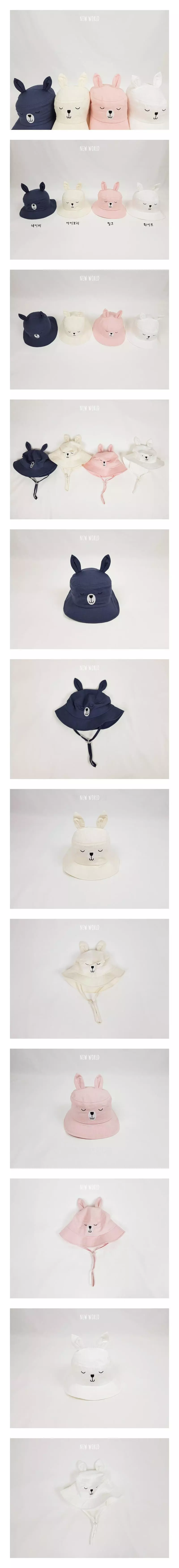 New World - Korean Children Fashion - #magicofchildhood - Sleeping Rabbit Bucket Hat