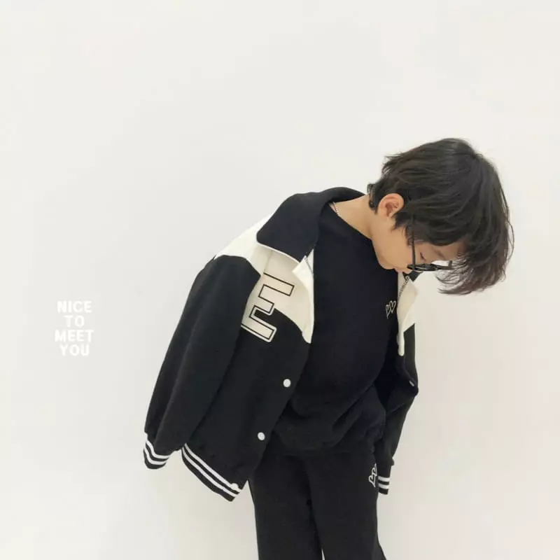 Nice To Meet You - Korean Children Fashion - #kidzfashiontrend - E Logo Jumper - 4