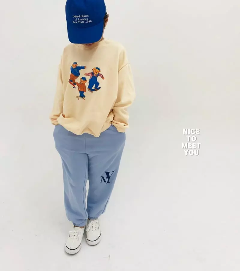 Nice To Meet You - Korean Children Fashion - #childofig - Skate Board Sweatshirt - 2
