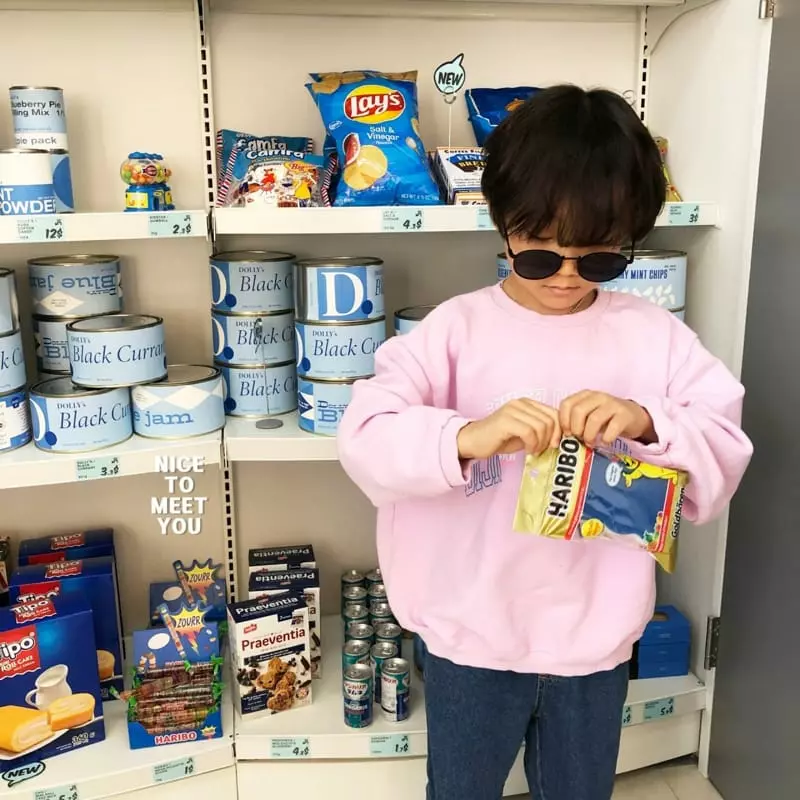 Nice To Meet You - Korean Children Fashion - #childofig - Champion Sweatshirt - 11