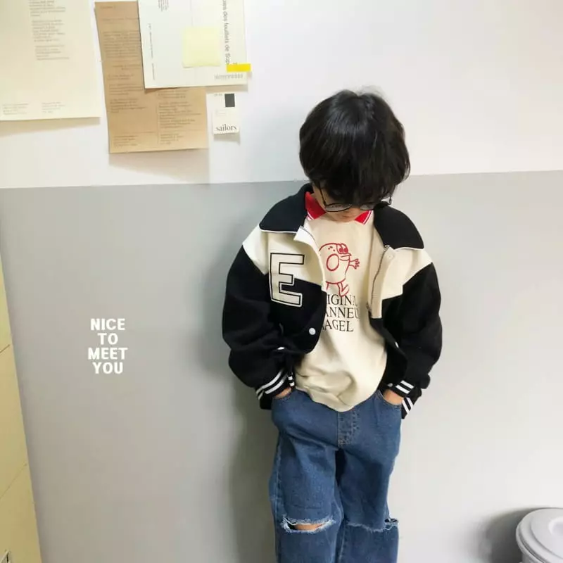 Nice To Meet You - Korean Children Fashion - #childofig - E Logo Jumper - 10