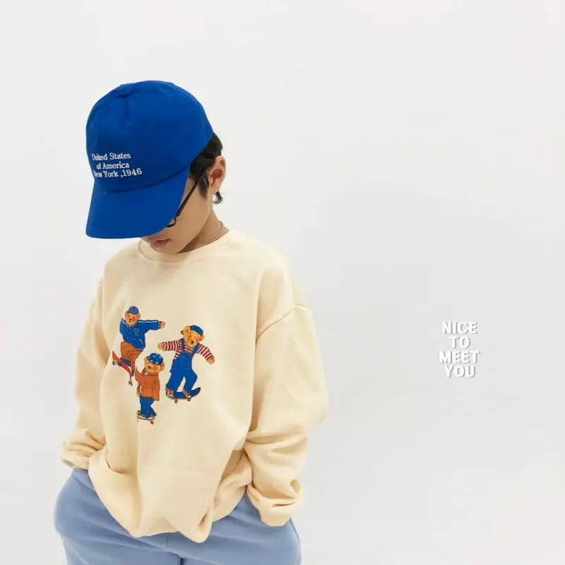 Nice To Meet You - Korean Children Fashion - #childrensboutique - Skate Board Sweatshirt - 3