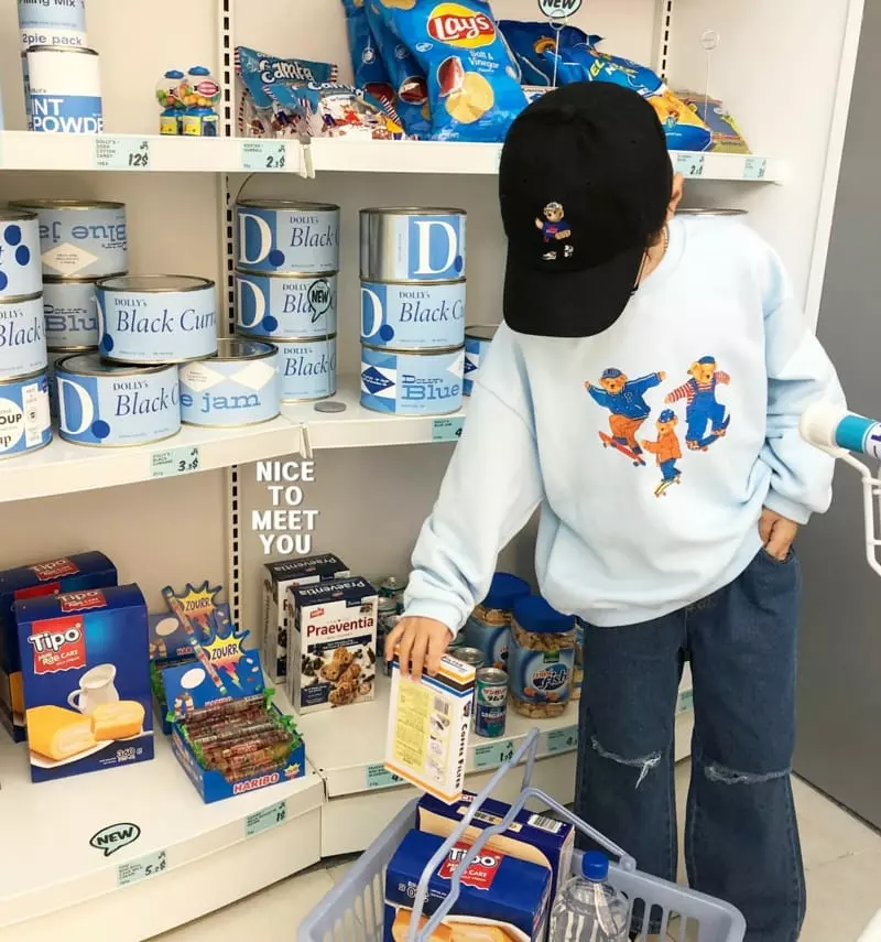 Nice To Meet You - Korean Children Fashion - #discoveringself - Skate Board Sweatshirt - 5