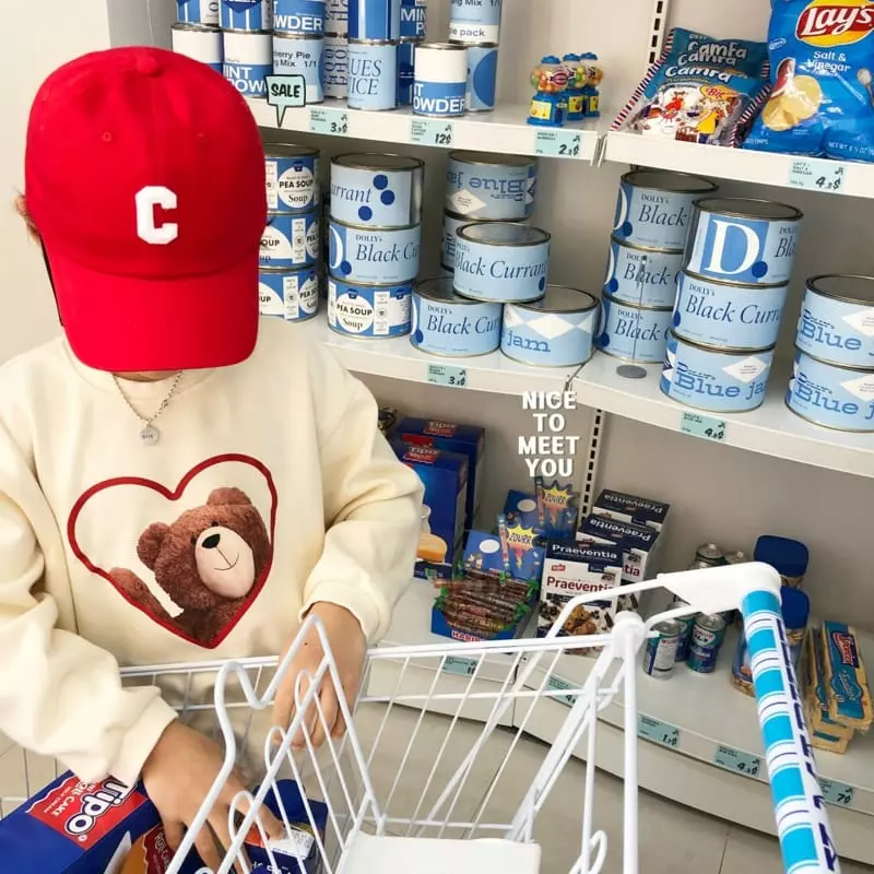 Nice To Meet You - Korean Children Fashion - #fashionkids - Heart Bear Sweatshirt - 12