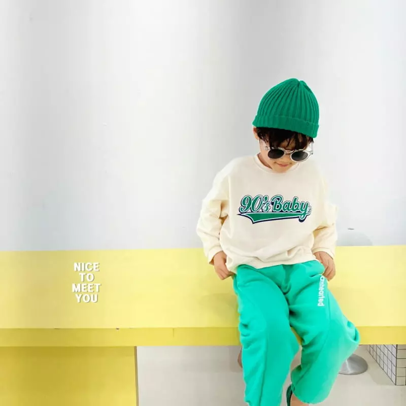 Nice To Meet You - Korean Children Fashion - #fashionkids - 90 Baby Sweatshirt - 7