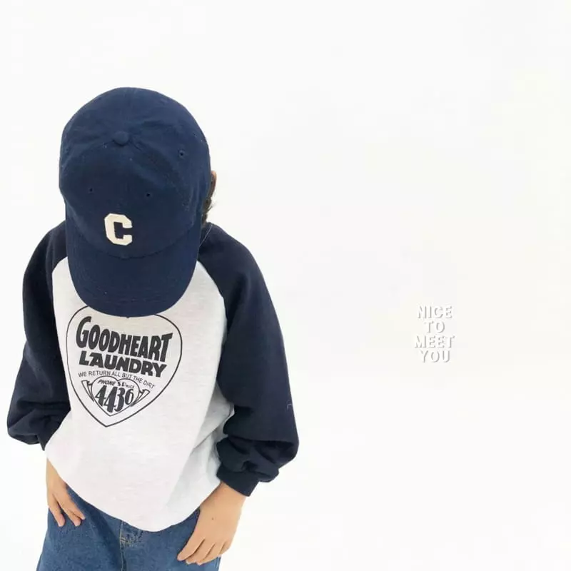 Nice To Meet You - Korean Children Fashion - #kidsshorts - Good Heart Raglan Sweatshirt - 5