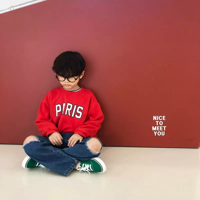 Nice To Meet You - Korean Children Fashion - #kidsstore - Paris Sweatshirt - 9