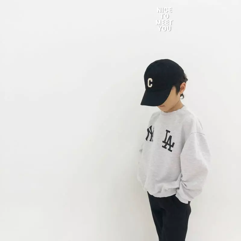Nice To Meet You - Korean Children Fashion - #kidsstore - LA Sweatshirt - 7