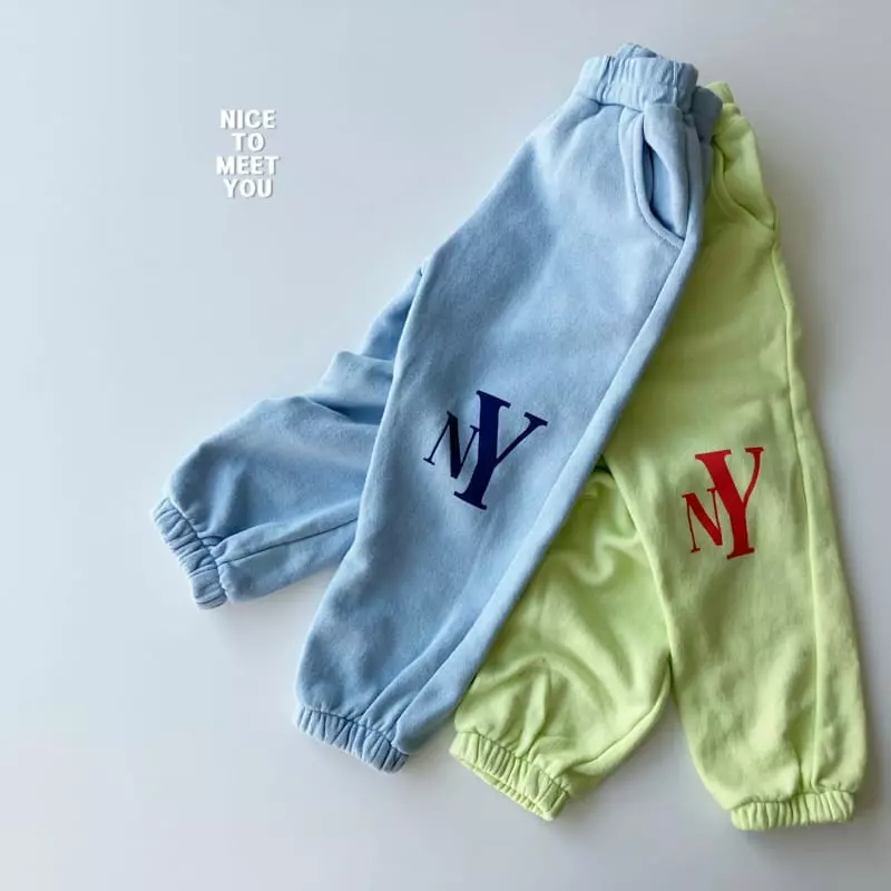 Nice To Meet You - Korean Children Fashion - #kidzfashiontrend - NY Pants