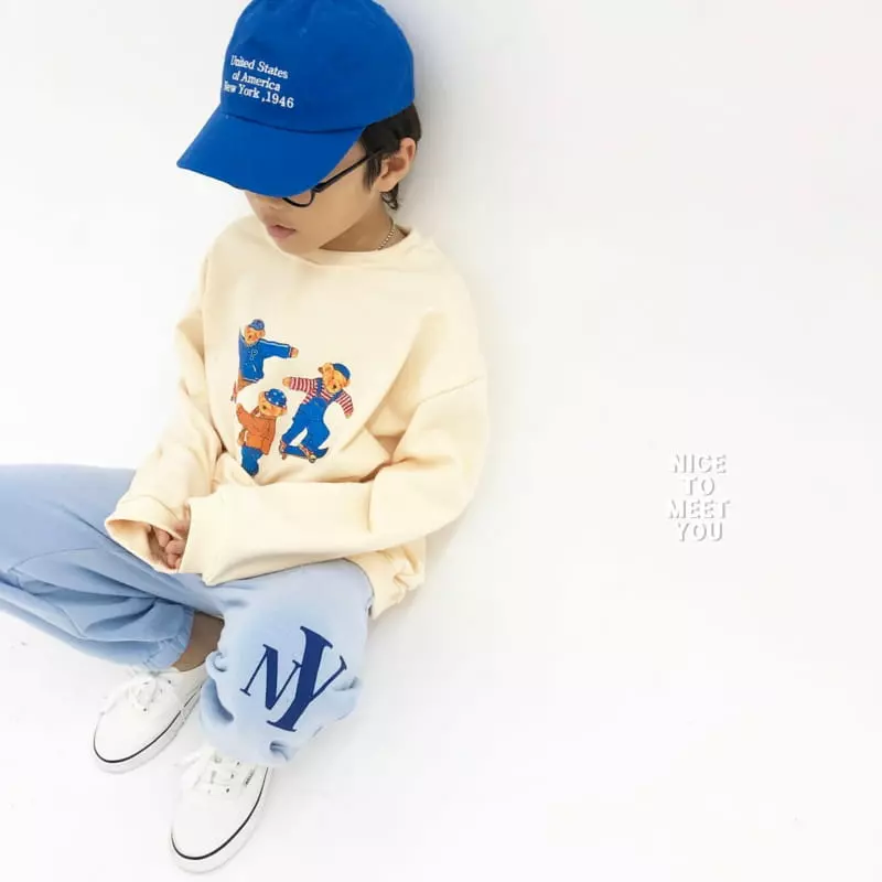 Nice To Meet You - Korean Children Fashion - #kidzfashiontrend - Skate Board Sweatshirt - 9