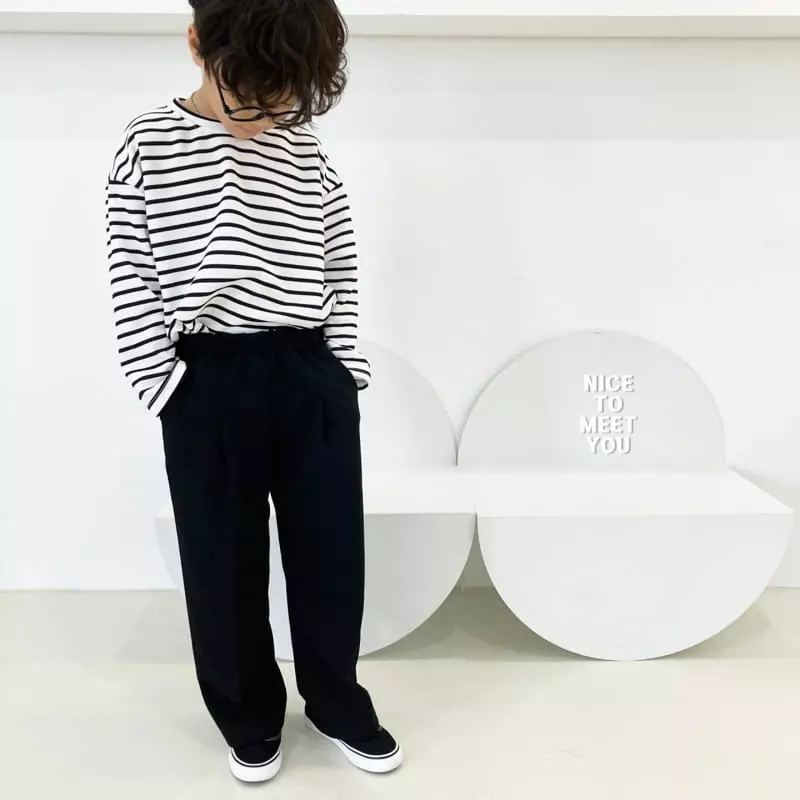 Nice To Meet You - Korean Children Fashion - #magicofchildhood - Span Wide Pants - 5
