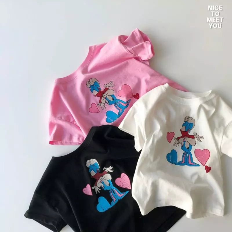 Nice To Meet You - Korean Children Fashion - #littlefashionista - Rabbit Tee - 4