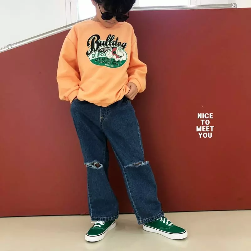 Nice To Meet You - Korean Children Fashion - #magicofchildhood - Bull Dog Sweatshirt - 9