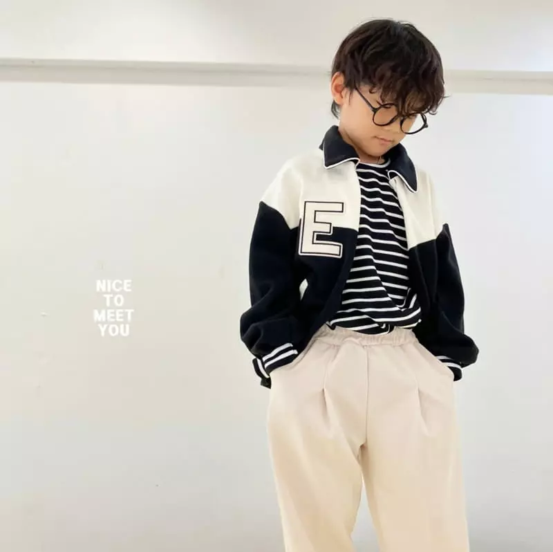 Nice To Meet You - Korean Children Fashion - #magicofchildhood - E Logo Jumper - 6