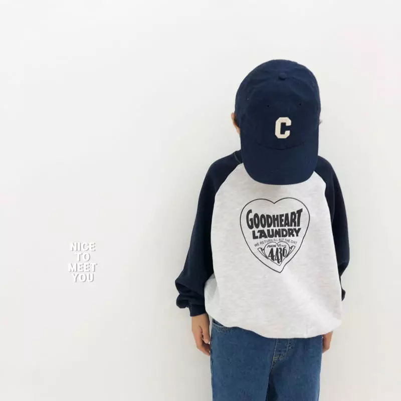 Nice To Meet You - Korean Children Fashion - #minifashionista - Good Heart Raglan Sweatshirt - 11