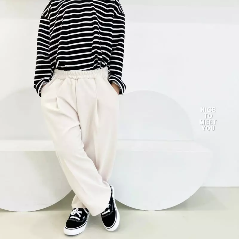 Nice To Meet You - Korean Children Fashion - #prettylittlegirls - Span Wide Pants - 7