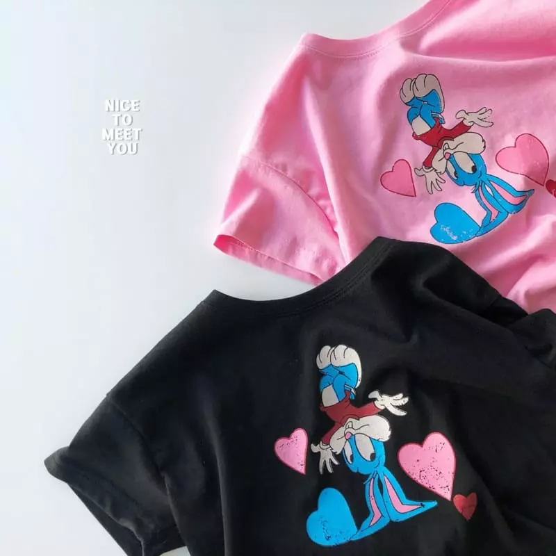 Nice To Meet You - Korean Children Fashion - #prettylittlegirls - Rabbit Tee - 6