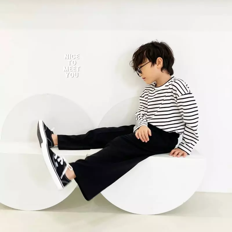Nice To Meet You - Korean Children Fashion - #toddlerclothing - Kind Stripes Tee - 11