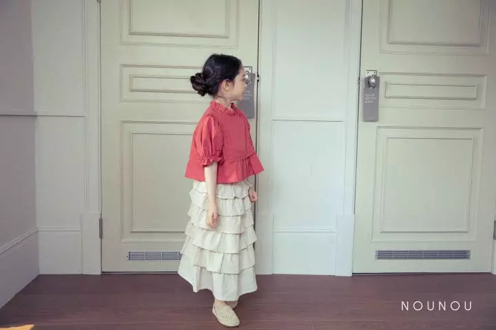 Nounou - Korean Children Fashion - #childrensboutique - Strawberry Blouse - 6