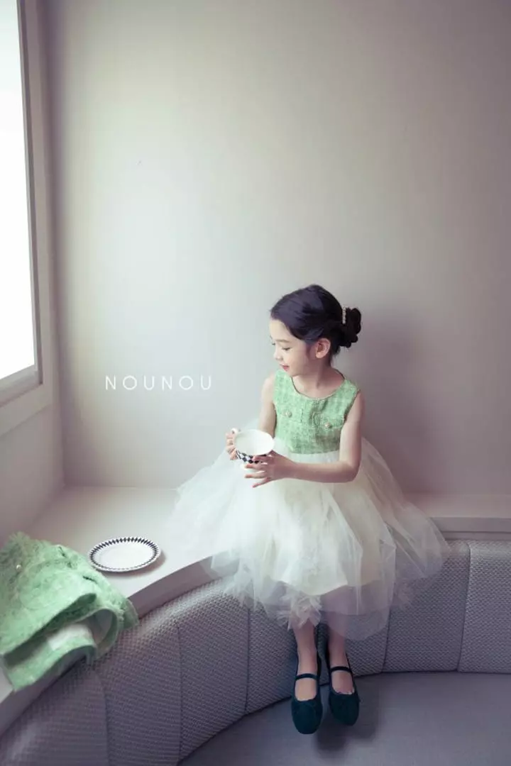 Nounou - Korean Children Fashion - #childrensboutique - Twid Sha One-piece - 2