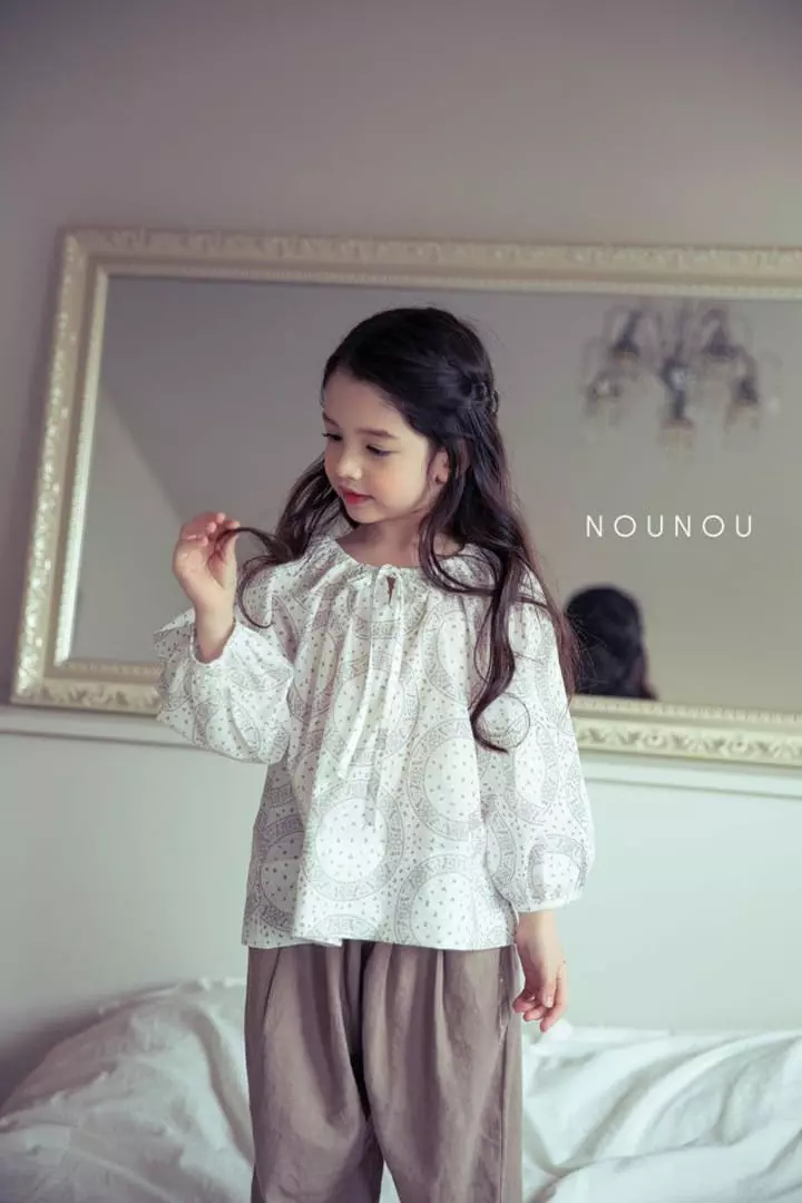 Nounou - Korean Children Fashion - #minifashionista - Natural Blouse