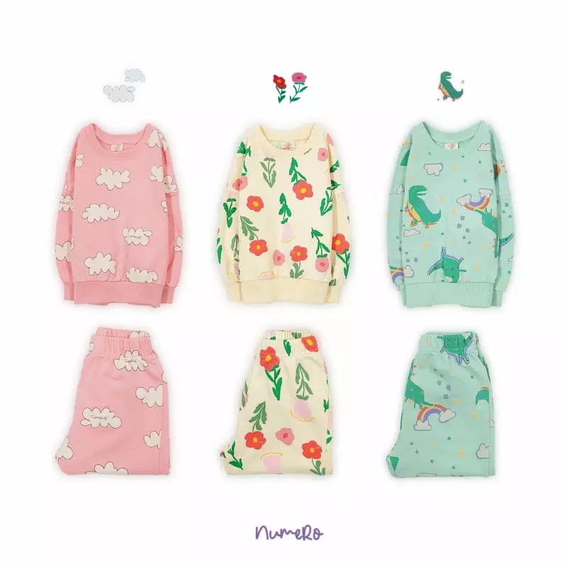 Numero - Korean Children Fashion - #minifashionista - Flying Top Bottom Set