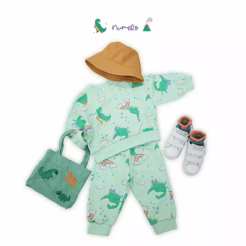 Numero - Korean Children Fashion - #todddlerfashion - Flying Top Bottom Set - 4