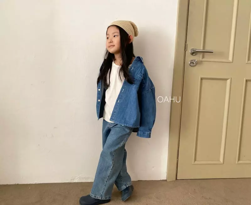 O'ahu - Korean Children Fashion - #childofig - Off Denim Shirt - 11