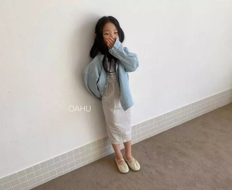 O'ahu - Korean Children Fashion - #Kfashion4kids - Off Denim Shirt - 4