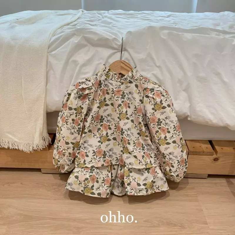 Ohho - Korean Children Fashion - #stylishchildhood - Floral Blouse - 4