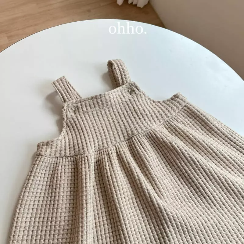 Ohho - Korean Children Fashion - #designkidswear - Croiffle Dungarees Skirt - 2