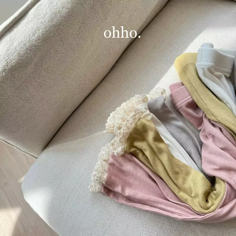 Ohho - Korean Children Fashion - #designkidswear - Lace Leggings - 6