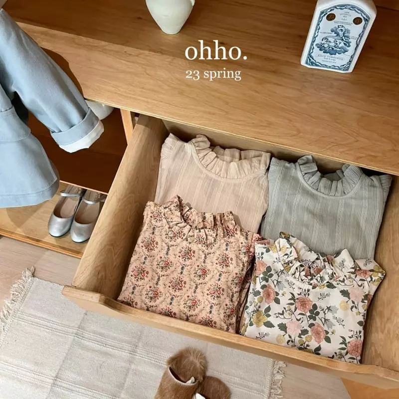 Ohho - Korean Children Fashion - #todddlerfashion - Floral Blouse