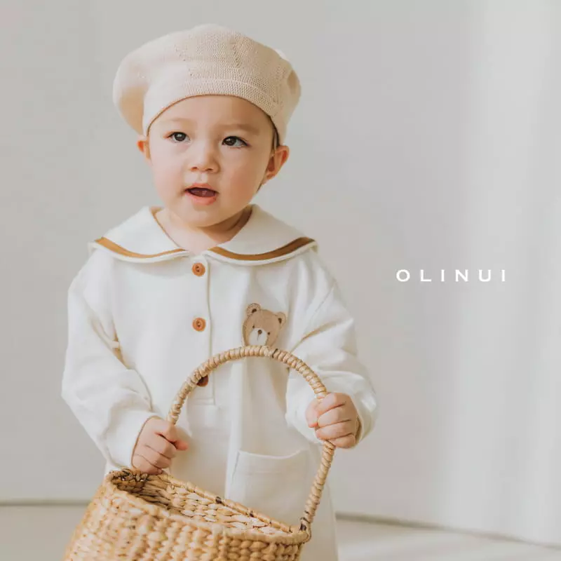 Olinui - Korean Children Fashion - #discoveringself - Sailor Collar Jumpsuit - 8