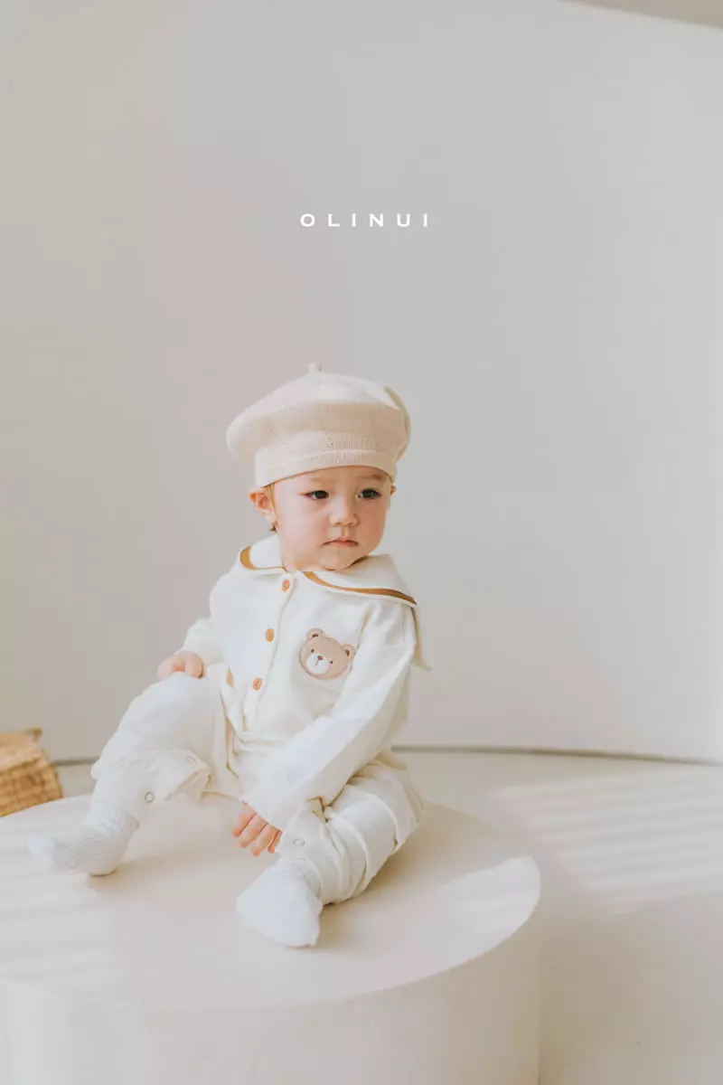 Olinui - Korean Children Fashion - #fashionkids - Sailor Collar Jumpsuit - 9