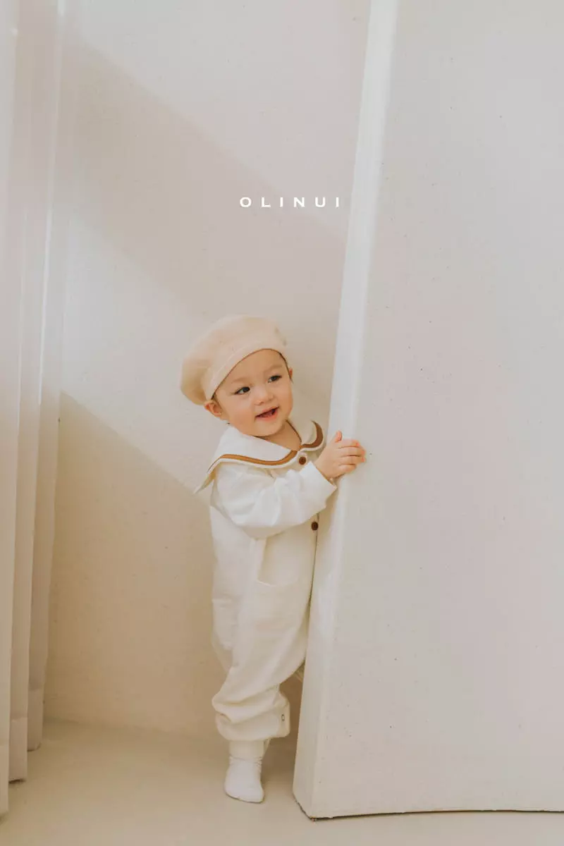 Olinui - Korean Children Fashion - #kidzfashiontrend - Sailor Collar Jumpsuit - 12