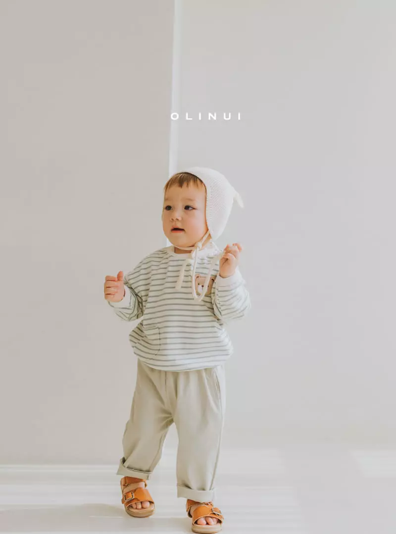 Olinui - Korean Children Fashion - #minifashionista - Magic Bear Stripes Tee - 2