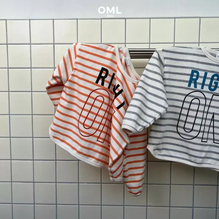 Omelet - Korean Children Fashion - #designkidswear - Baro Stripes Tee - 6