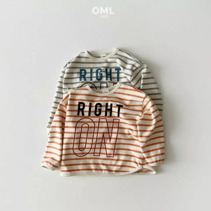 Omelet - Korean Children Fashion - #todddlerfashion - Baro Stripes Tee