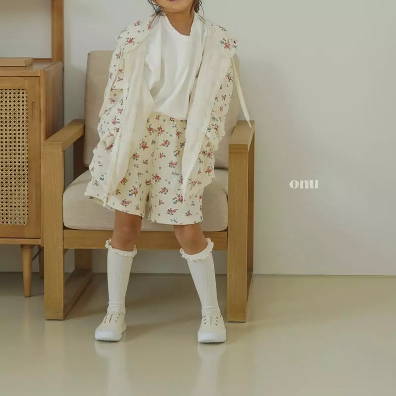 Onu - Korean Children Fashion - #discoveringself - Flower Zip-up - 3