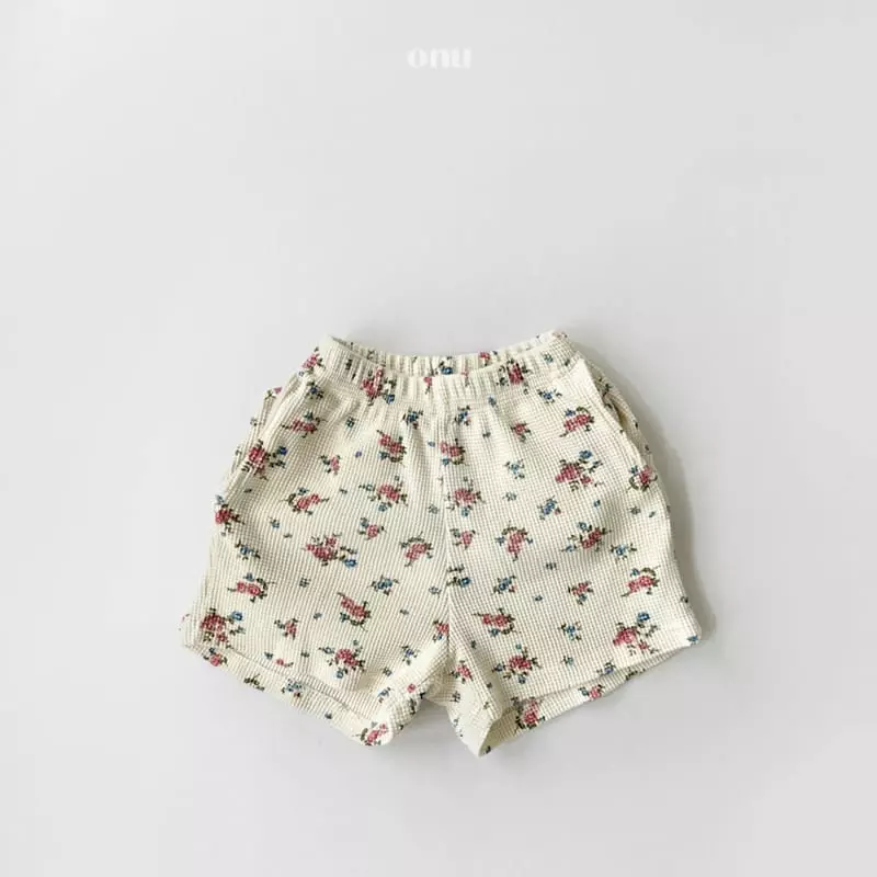 Onu - Korean Children Fashion - #magicofchildhood - Flower Shorts - 7