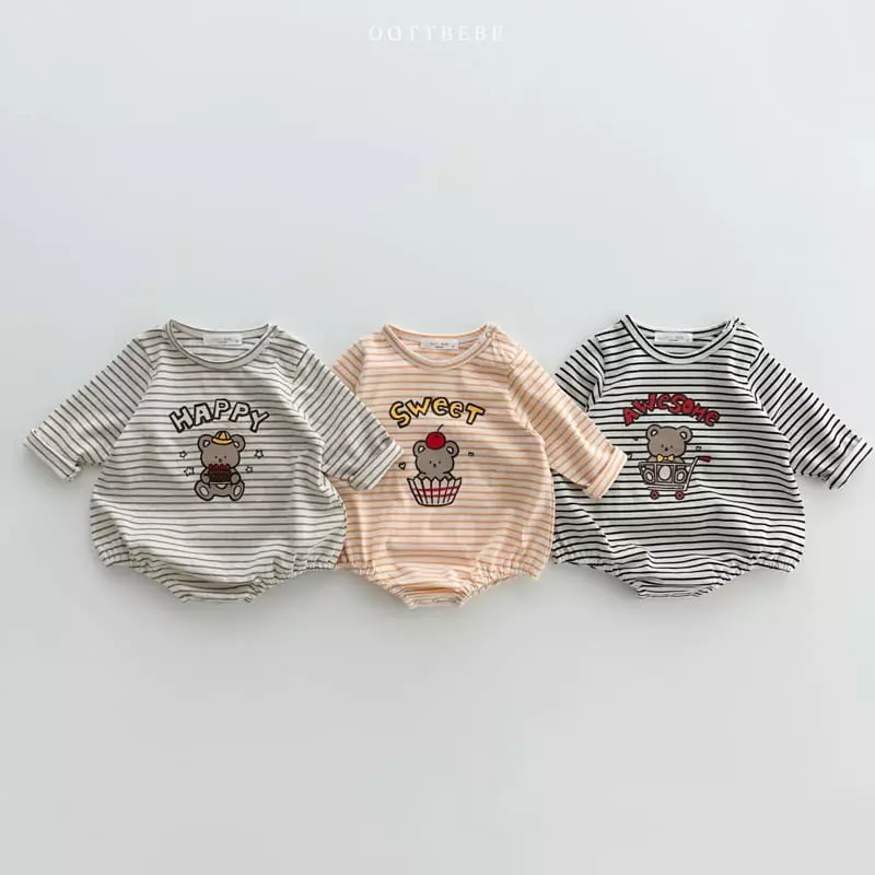 Oott Bebe - Korean Baby Fashion - #babyfashion - Dessert Piping Bodysuit