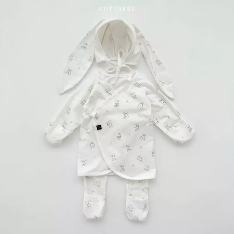 Oott Bebe - Korean Baby Fashion - #babyfashion - Mild Bunny Bonnet - 3