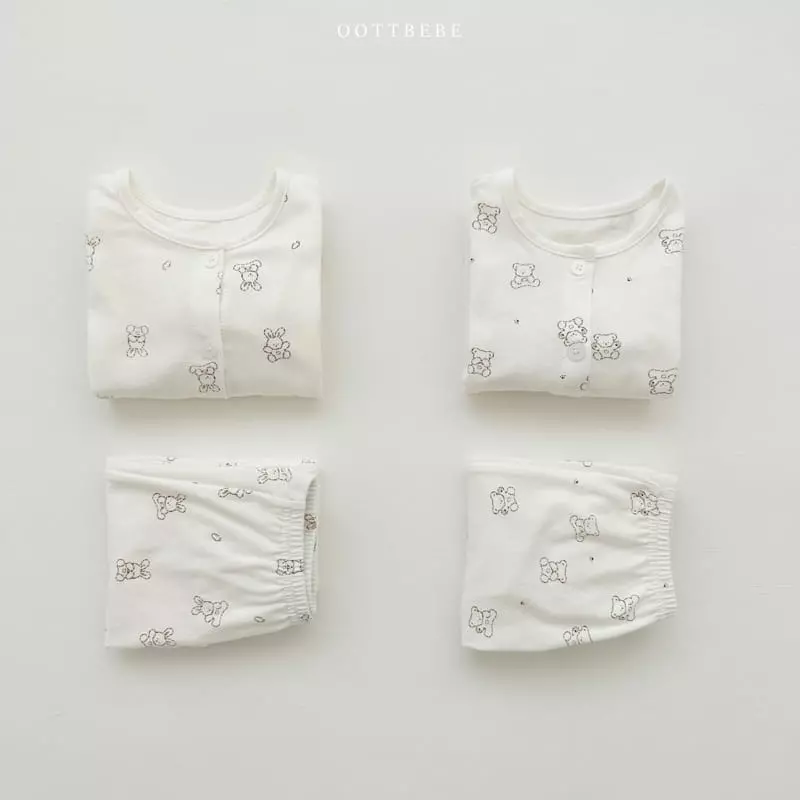 Oott Bebe - Korean Baby Fashion - #babyfever - Mild Top Bottom Set - 9