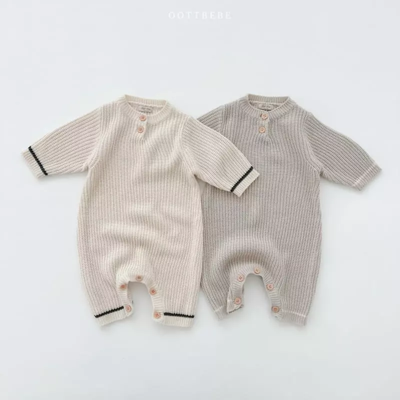 Oott Bebe - Korean Baby Fashion - #babygirlfashion - Hazzi Barnie Bodysuit
