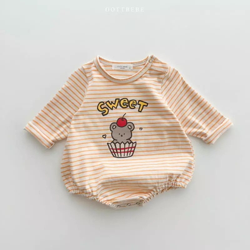 Oott Bebe - Korean Baby Fashion - #babygirlfashion - Dessert Piping Bodysuit - 3