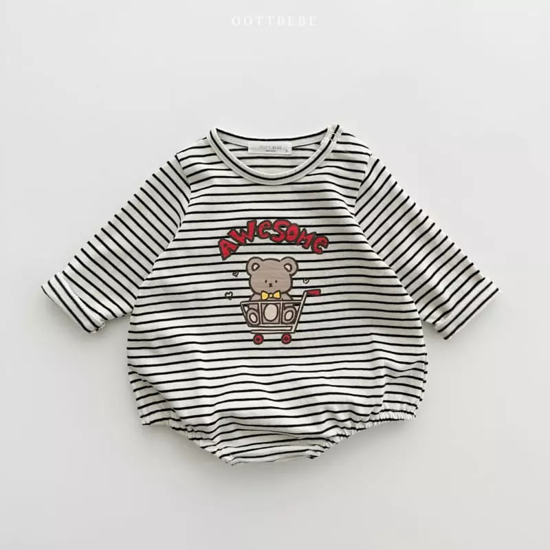 Oott Bebe - Korean Baby Fashion - #babygirlfashion - Dessert Piping Bodysuit - 4