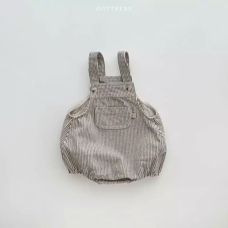 Oott Bebe - Korean Baby Fashion - #babyootd - Rora Dungarees Bodysuit - 3